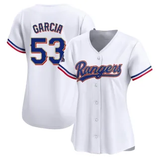 Women's Limited Gold Adolis Garcia Texas Rangers White 2024 Collection Jersey