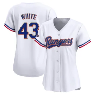 Women's Limited Gold Owen White Texas Rangers White 2024 Collection Jersey