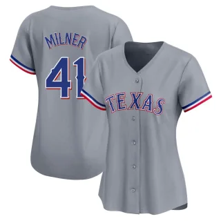 Women's Limited Gray Hoby Milner Texas Rangers Away Jersey