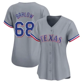 Women's Limited Gray Joe Barlow Texas Rangers Away Jersey