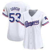 Women's Limited White Adolis Garcia Texas Rangers Home Jersey