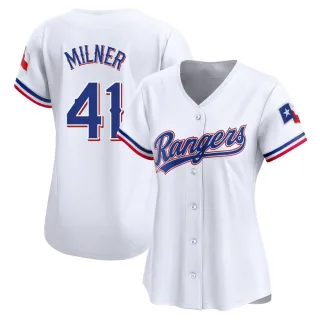 Women's Limited White Hoby Milner Texas Rangers Home Jersey