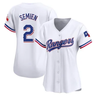 Women's Limited White Marcus Semien Texas Rangers Home Jersey