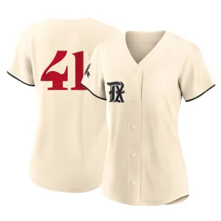 Women's Replica Cream Hoby Milner Texas Rangers 2023 City Connect Jersey
