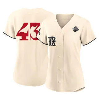 Women's Replica Cream Owen White Texas Rangers 2023 City Connect 2023 World Series Jersey