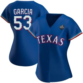 Women's Replica Royal Adolis Garcia Texas Rangers Alternate 2023 World Series Jersey