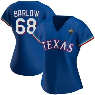 Women's Replica Royal Joe Barlow Texas Rangers Alternate 2023 World Series Jersey