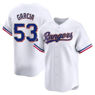 Youth Limited Gold Adolis Garcia Texas Rangers White 2024 Collection Jersey