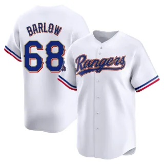 Youth Limited Gold Joe Barlow Texas Rangers White 2024 Collection Jersey