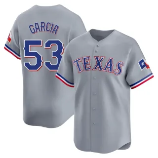 Youth Limited Gray Adolis Garcia Texas Rangers Away Jersey