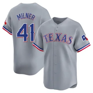 Youth Limited Gray Hoby Milner Texas Rangers Away Jersey