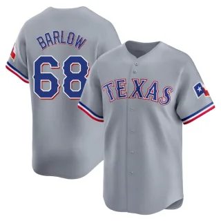 Youth Limited Gray Joe Barlow Texas Rangers Away Jersey