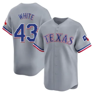 Youth Limited Gray Owen White Texas Rangers Away Jersey