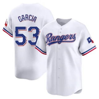 Youth Limited White Adolis Garcia Texas Rangers Home Jersey