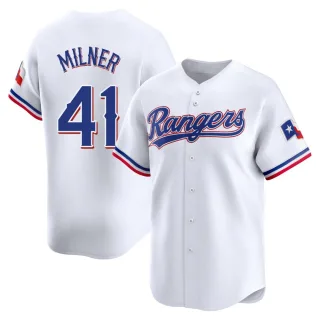 Youth Limited White Hoby Milner Texas Rangers Home Jersey