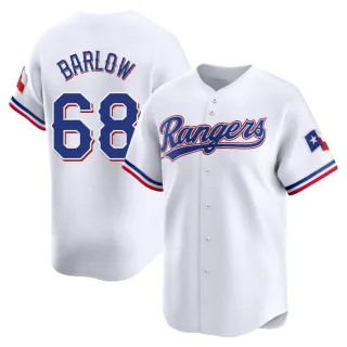 Youth Limited White Joe Barlow Texas Rangers Home Jersey