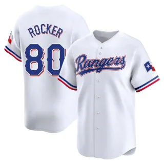 Youth Limited White Kumar Rocker Texas Rangers Home Jersey
