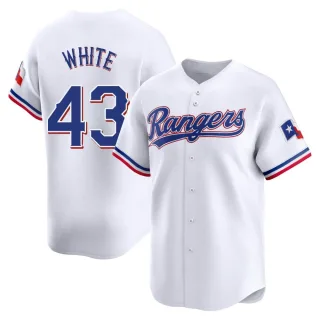 Youth Limited White Owen White Texas Rangers Home Jersey