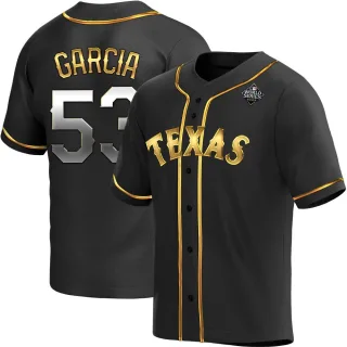 Youth Replica Black Golden Adolis Garcia Texas Rangers Alternate 2023 World Series Jersey
