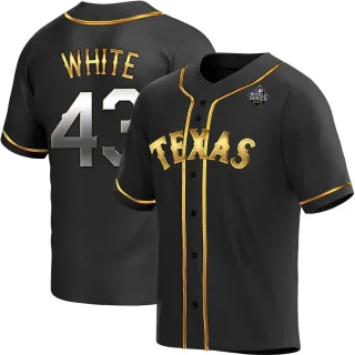 Youth Replica Black Golden Owen White Texas Rangers Alternate 2023 World Series Jersey