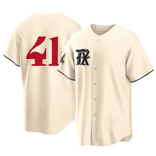 Youth Replica Cream Hoby Milner Texas Rangers 2023 City Connect Jersey