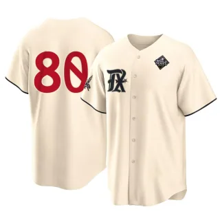 Youth Replica Cream Kumar Rocker Texas Rangers 2023 City Connect 2023 World Series Jersey