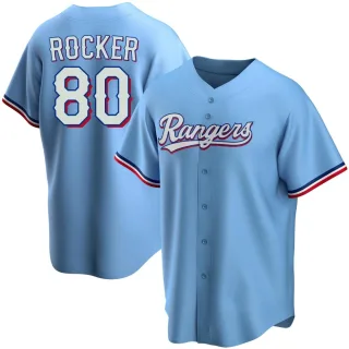 Youth Replica Light Blue Kumar Rocker Texas Rangers Alternate Jersey