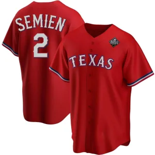 Youth Replica Red Marcus Semien Texas Rangers Alternate 2023 World Series Jersey