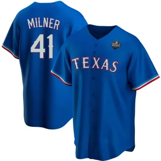 Youth Replica Royal Hoby Milner Texas Rangers Alternate 2023 World Series Jersey