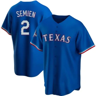 Youth Replica Royal Marcus Semien Texas Rangers Alternate 2023 World Series Champions Jersey