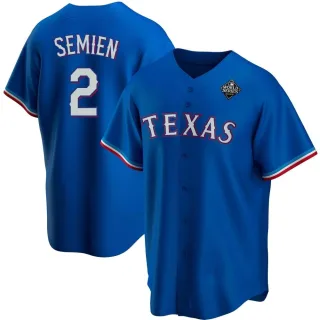 Youth Replica Royal Marcus Semien Texas Rangers Alternate 2023 World Series Jersey