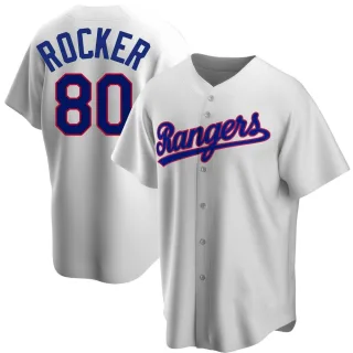 Youth Replica White Kumar Rocker Texas Rangers Home Cooperstown Collection Jersey