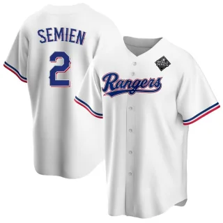 Youth Replica White Marcus Semien Texas Rangers Home 2023 World Series Jersey