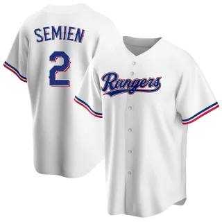 Youth Replica White Marcus Semien Texas Rangers Home Jersey